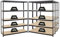 PROREGAL Mega Deal 4er-Set Schwerlastregale Giant Elephant 180x150x45cm mit 5 Ebenen Fachlast 200kg Schwarz, Kellerregal, Steckregal, Garagenregal, Lagerregal