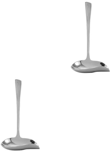 Ciieeo 2pcs Multi-Purpose Kitchenware Noodle Scoop Spoon Leakproof Design for Decorative Sauce Pouring and Easy Handling