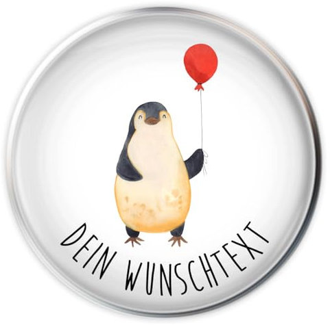 Mr. & Mrs. Panda Personalisierter Waschbecken Stöpsel Pinguin Luftballon - Personalisierte Geschenke, Pinguine, beste Freundin, nWaschbeckenstöpsel