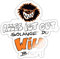 Spreadshirt Die Wilden Kerle Wild Spruch mit Logo Sticker, max. 10x10 cm, 10 x 10 cm, Weiß glänzend