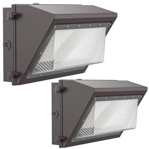 120W LED Wall Pack Light with Dusk-to-Dawn Photocell Sensor, 16800LM 5000K