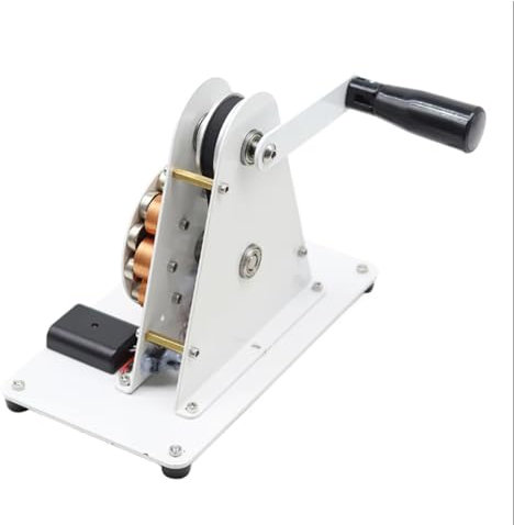 HENGJINGTR Pieghevole Maniglia Manovella Generatore 50 W, Mano Pedale Generatore di Energia con Ricarica USB/Uscita DC1-36 V Adatto per Il Campeggio All'aperto