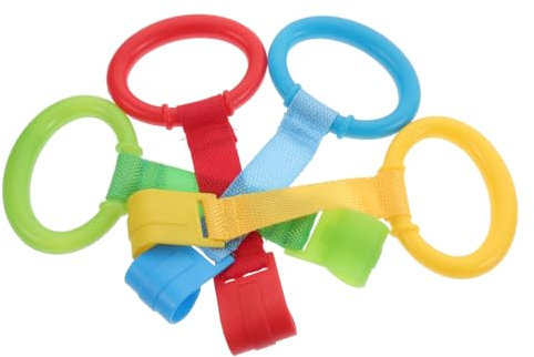 Vaguelly 8 Stk Ringgriff Für Kleinkinderständer -laufstall Ring Zum Aufhängen Für Babybetten Babyringe Im Fitnessstudio Spielen Lauftrainingsgerät Für Kinder Ring Für Kleinkinder Nylon