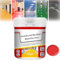 Pvzxr Peinture de sol Sflopaints à base d'eau, séchage rapide, antidérapante à base d'eau, peinture époxy imperméable pour sol de garage, pour surfaces intérieures et extérieures (rouge vif)