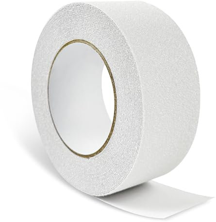 Cinta Antideslizante Escaleras, 5cm × 10m Cinta Antideslizante Adhesiva, Tiras Antideslizantes Escaleras, Cinta Adhesiva Antideslizante para Escaleras, Seguridad, Peldaño, Interior, Exterior