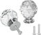 YEYIT Spherical Crystal Door Knobs - 12 PCS 30mm Glass Diamond Handles for Cabinet Drawer Dressing Table Decoration