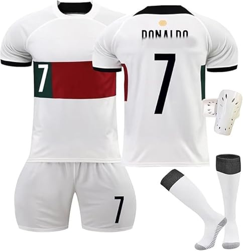 FTRGHNY Maglia Calcio Bambino Uomo 2025, Maglietta da calcio,Rosso Maglia, Set di Maglie da Calcio,Abbigliamento da Allenamento per il Calcio Camicia, Pantaloncini Calzini e Ginocchiera