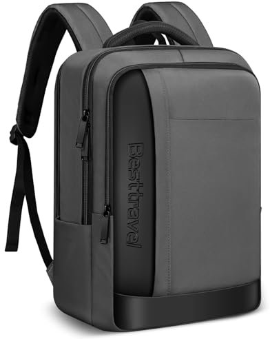 Besttravel Stylish Laptop Backpack, Practical 25L Waterproof Backpack Fits 15.6 Laptop, Rucksack for Men with USB-C Charging Port, Perfect Work bag for Business College High School Bag