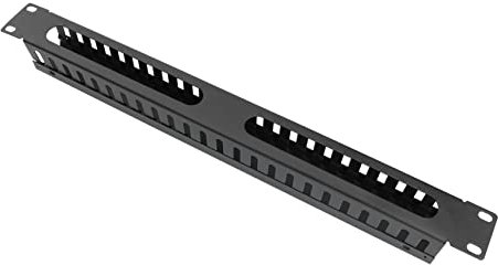 FUNNETOYU 24-port Metal Cable Rack Mount Wire Manager 19-inch Network Telephone and Ethernet Cable Organizer for Server Rack Network Management