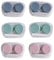 YKuzLx 6 Pack Contact Lens Case, Portable Contact Case with Applicator Tool Tweezer, for Travel Outdoor Home Office Dormitory and Daily Use,Colorful(Pink,Blue,Green)
