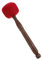 Supvox 1 PC Klangschale Klopfstab Roter Klangschalenschlägel Klangschalenschlägel Gong Meditation Klangschalenstab Klangschalenstab Klopfstab Wollfilzkopf