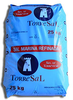 10 Sacos Sal para Piscinas 25 kg - Sal Cloracion Salina Normal - Agua Clara en Piscinas, SPA y Jacuzzis - Sales Marinas Finas Refinadas 25kg - Palet Sacos para Piscinas