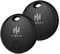 HH-Tech Bluetooth Tracker (Pack-2 Black) For Android Devices Compatible with Google Find My, Find Hub, Air Tracker, Smart Tag, Item Finder, Easily Track Your Wallet, Bag, Suitcase, and More
