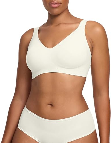 Minimizer BH Damen ohne Bügel nahtlos mit Breiten Trägern | Weicher Stretchkomfort mit voller Bedeckung herausnehmbaren Pads und mittlerem Halt für eine ruhige Silhouette im Alltag