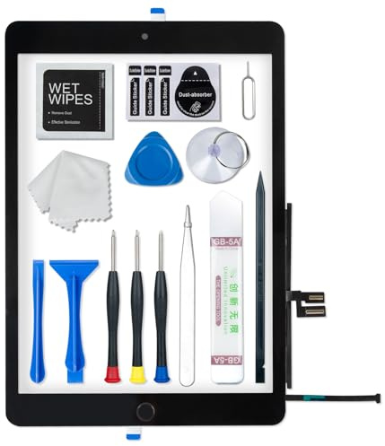 Pinsinholy Écran tactile de rechange pour iPad 9 (9ème génération) A2602 A2603 A2604 A2605 - Écran tactile de rechange pour iPad 9ème génération 10,2 (sortie en 2021), ensembles de réparation