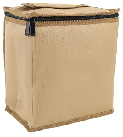 Yechiry Mini Sac de Rangement pour Bouteilles de Carburant, Sac de Rangement pour Réservoirs de Gaz Longs de Camping, Housse de Protection pour Gaz, étui de Transport avec Poignée de Transport, (Kaki)