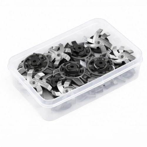 Grey 20-Pack Golf Shoes Replacement Spikes Cleats | Tornado All Threads, Slim-Lok Compatible, Spike Wrench Tool Included, Storage Case Included, Maximum Grip & Stability