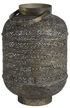 Light & Living Tischlampe Udupi - Braun - Ø31cm - Rund - Metall - Tischleuchte Wohnzimmer & Schlafzimmer - Tischlampen modern