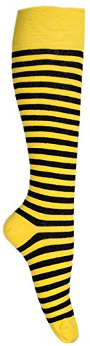 Goldschmidt Ringelstrümpfe | Klassische Ringelsocken für Erwachsene & Kinder | Hohe Qualität mit gekämmter Baumwolle (DE/NL/SE/PL, Numerisch, 43, 46, Regular, Regular, Gelb Schwarz)