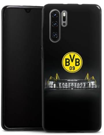 Silikon Hülle kompatibel mit Huawei P30 Pro Case schwarz Handyhülle BVB Stadion Borussia Dortmund