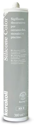 Kerakoll SILICONE COLOR KK6 sigillante decorativo piastrelle ceramiche mosaici e piscine 310 ML