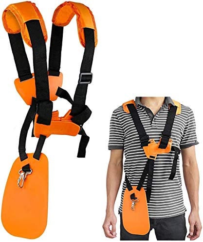 Cinghia Decespugliatore, Doppio Tracolla Decespugliatore con Cinturino in Nylon Durevole Regolabile Compatibile con STI-HL FS, Serie KM Sostituisci 4119 710 9001 da Poweka