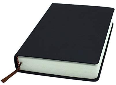 Earnmore A5 Blanko-Notizbuch, fester Ledereinband, Tagebuch, dickes Skizzenbuch, 660 Seiten 80 g/m² für Skizzieren und Schreiben, einfarbiges Notizbuch