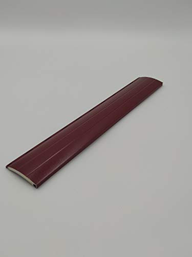 Persianas en la Red - Volet roulant - Kit de 10 lames en aluminium de 45 mm - Bordeaux - Semi-transparent - Sur mesure - Manuel