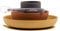Nattou Set Repas en Silicone Pour Enfants, 4 pcs., Assiette + Bol Antidérapant, Sans BPA, Silicone, Orange/Rouge