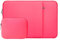 RAINYEAR Housse d'ordinateur Portable 15 Pouces avec Pochette pour Accessoires, Compatible avec MacBook Air M2 M3 M4 A2941 A3114 A3241 de 15,4 Pouces, Notebook Chromebook 15 Pouces(Rose Vif)