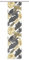 Vision S Schiebegardine LETHI, Digitaldruck auf Bambus-Optik, mit Blätter-Motiv, 260x60cm, Farbe: Gold