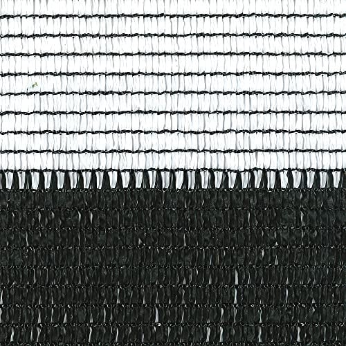 TENAX Soleado Sport, Rete Tessuta Schermante Frangivista Bicolore 2,00x100 m Bianco-Nero, Schermatura per Campi Sportivi, Recinzioni, Campeggi, Piscine, 2,00 x 100 m