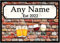 Personalised Bar Sign Man Cave Garden Bar Beer Wine Gin Metal Sign (Size Large A4 (200x280mm))
