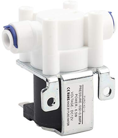 EVTSCAN Wasserschlauch-Absperrventil, elektrisches Magnetventil, magnetischer Reiniger, Schnellkupplung, normalerweise geschlossen, DC 12 V, 0,02 bis 0,8 MPa