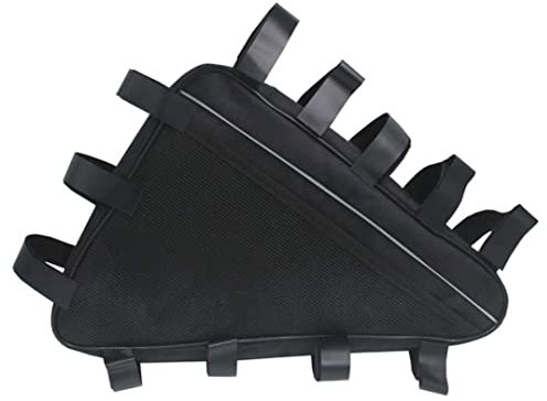 Gcroet Bike Frame Bag,Waterproof Bicycle Triangle Handlebar Front Tube Saddle Storage Bag,Electric Mountain Li Ion Battery Big Capacity Pack Cover Bicycle Battery Storage Accessories