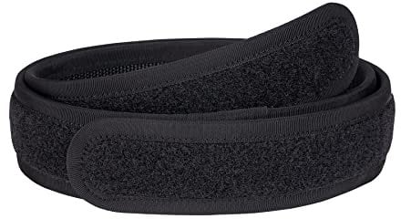 IDOGEAR Cintura tattica Interna per Cintura di Servizio 1.5 '' Fibbia Fodera Versione Cinture Uomo Chiusura Gancio e Fibbia (Small for waist 76-86 cm, Black)