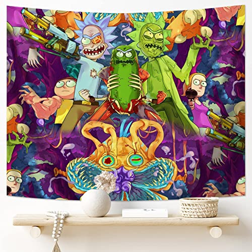 FENDROM Funny Trippy Cartoon Tapestry Wall Hanging Tapestries Aesthetic Wall Art Decor for Home Bedroom Bathroom