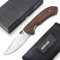 BÖKER PLUS® Pocket Bowie Knife - Taschenmesser mit D2 Bowie-Klinge & Daumen-Heber - Bowie 1 Hand Klappmesser mit Micarta Griff - Drei Finger Messer in Etui