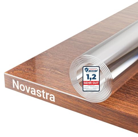 Novastra Tischfolie 2mm – Transparente Schutzmatte,Tischdecke abwaschbar, Tischschutz – Einfache Pflege, Kratz- und Reißfest, Ideal für Küche, Wohnzimmer und Garten (Länge 200cm, Breite 100cm)