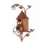 Metall Zick-Zack Kunst Outdoor Rustikale Vogelhaus Halterung Garten Terrasse Dekoration Geschenk für Garten Baum Dekoration -E