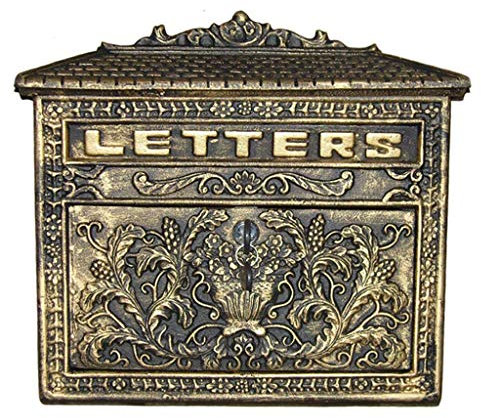 Wandmontierbarer Abschließbarer Briefkasten Aus Eisenblech Stahl Briefkästen Wetterfester Vintage Briefkasten Bronze 33 cm * 10 cm * 33 cm Briefkästen Zubehör Im Amerikanischen Stil