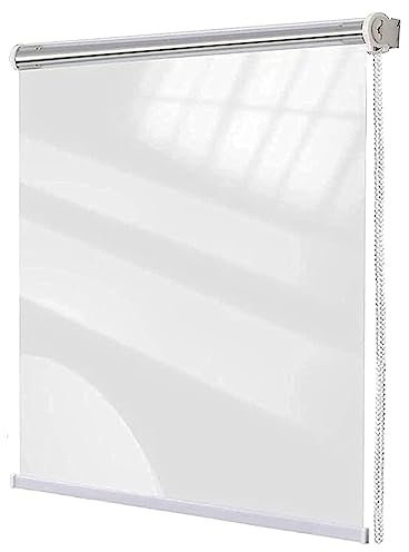 X1NGFU PVC Wasserdichter Rollos Transparent Rollo,Klare Reißfeste Wetterfeste Durchsichtige Rollos,Outdoor Seitenzug-Rollo,für Fenster Und Tür,Zuhause Und Büro,Breite X Höhe (110x120cm)