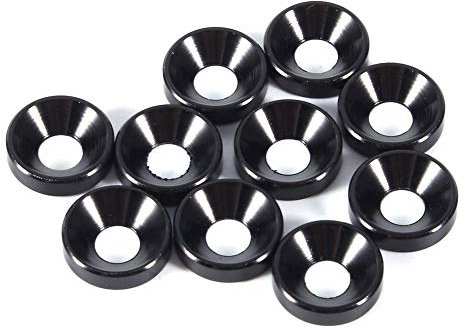 10 Stück Senkkopf-Unterlegscheiben, Schrauben-Unterlegscheiben, Flachkopf-Schrauben-Unterlegscheiben, M4 Eloxierte Senkkopf-Dichtung, Aluminium-Legierung, Kopf-Schrauben-Unterlegscheiben, Hardware-Wer