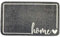 Melody Jane Dolls House Home Door Mat Grey & White Welcome Porch Rug 1:12 Printed Card