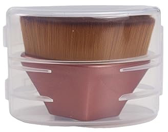 Ksvsonrvi Pinceau à fond de teint, pinceau Kabuki à dessus plat, outil de pinceau de maquillage de qualité supérieure, parfait pour les cosmétiques liquides, crème et poudre avec étui de protection,