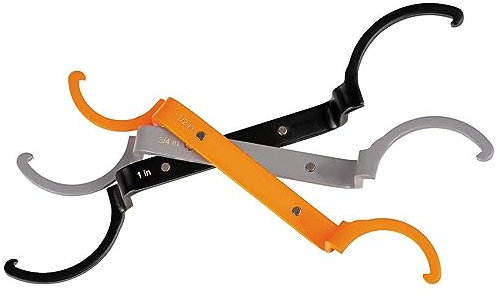 Juego de llaves de contratuerca de conducto, compacto y ligero de acero de aleación de 3 piezas, llave de contratuerca para fijación de piezas