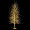 Gruppo Maruccia - Árbol de Navidad dorado con 1700 luces LED de color blanco cálido – Árbol de Navidad artificial para interiores y exteriores de 2,1 m de altura, 297 ramas luminosas