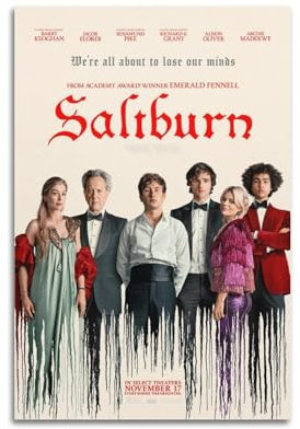 ceok Saltburn Moive Poster, Wandkunst, Dekordruck, Bild, Gemälde für Wohnzimmer, Schlafzimmer, Dekoration, 40 x 60 cm, ungerahmt