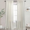 Mrs.Naturall Extra lange große Fenstervorhänge, durchsichtiges Leinen, 332 cm, Länge XL, Sonnenzimmer-Vorhänge, 332 cm