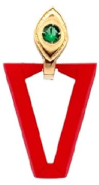 Single Earring Uali ruby x NN 925 Silver Valentina Ferragni Studio DVF-OR-LU13